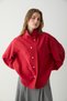 More Sustainable Kırmızı Liyosel Çıtçıtlı Oversize Gömlek Ceket TWOSS26CE00050 - 3