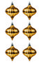 6-Piece 6 cm Christmas Pine Tree Ornament with Spinning Top Figure - 2