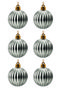 Set of 6 8 cm Vertical Christmas Pine Tree Ornaments - 2