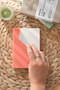 Smyth-2027 Daily Agenda 9X14 Cm. Flexible Cover.Silver Gilded Edge-Coral - 2