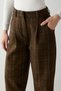 Camel Plaid Winter Cashmere Trousers Twoaw27Pl00128 - 6