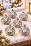 6 cm 6-Piece Flower Figured Christmas Tree Ornament Cici Top - 2