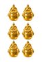 6-Piece 8.5 cm Christmas Pine Tree Ornament with Santa Claus Figure - 3