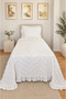 Ruffle Sementina 2 Piece Single Pique Set Cream - 3
