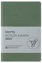 Smyth-2027 Daily Agenda 9X14 Cm. Flexible Cover. Silver Gilded Edge-Petrol Green