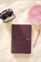 Motion-2027 Daily Planner A5 - Spiral-Bound Vegan Leather Flexible Cover - Brown - 4