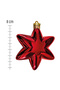 Set of 6 8 cm 6-Pointed Star Christmas Pine Tree Ornaments - 4
