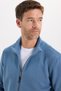 Men's Slim Fit Slim Fit Print Half Turtleneck Zip-Up Indigo Color Cardigan - 4
