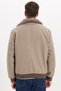 Men's relaxed fit, fur-lined pilot jacket with zip and button closure, and pockets. - 8