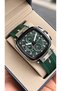 Men's Watch - 3 Atm - Green Color Silicone Strap - Function and Calendar-Gift Box.Hme2082C1 - 3