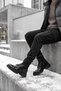 Ds Viper Patent Leather Black Men's Daily Outdoor Classic Boots - 2
