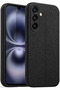 Galaxy A55 Case with Camera Protrusion, Leather Look, Stitched Pattern, Protective Cover Case