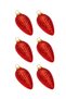 6-piece 8.5 cm pine cone figured christmas tree ornament - 3