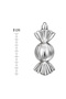 Set of 6 8 cm Bonbon Candy Christmas Pine Tree Ornaments - 4