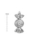 3-Piece 14 cm Candy Christmas Pine Tree Ornament - 4