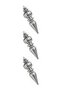3-Piece 15 cm Pine Tree Ornament with Drop Figures - 3