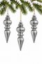 3-Piece 15 cm Pine Tree Ornament with Drop Figures
