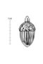 6-Piece 7 cm Christmas Pine Tree Ornament with Palamut Figure - 4