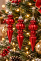 3-Piece 15 cm Pine Tree Ornament with Drop Figures - 2
