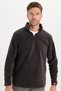Unisex Standard Fit Anti-Pilling Cold Resistant Smoked Stand Collar Fleece Sweatshirt - 6