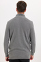 Men's Patterned Mock Neck Zippered Cardigan - 9