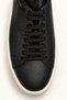 Men's Black 100% Leather Comfortable Sole Flexible Sneaker Shoes - 6