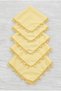 Yellow Chiffon Bride Groom Handkerchief, Wedding Ceremony Bridesmaid Bride Party Henna Engagement Circumcision Gift, 10 Pieces