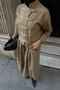 Women's Brit Button Closure Suit Beige - 4