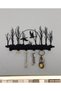 Bird and Tree Landscape Metal Wall Key Hanger Keychain Flying Gans 22X12X2 cm