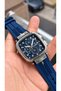Men's Watch - 3 Atm - Navy Blue Color Silicone Band - Function and Calendar-Gift Box Hme2082C1 - 4