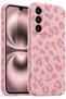 Galaxy S26 Plus Case Pink Leopard Pattern Flexible Slim Soft Silicone