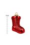 3-Piece 11 cm Christmas Pine Tree Ornament with Booties Figures - 4