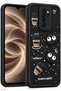 Redmi Note 8 Pro Case Designed Patterned Camera Protection Coffee Cookie Black Soft Silicone Cover