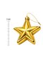Set of 6 7 cm 5-Pointed Star Christmas Pine Tree Ornaments - 4