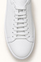 Men's White 100% Leather Comfortable Sole Flexible Sneaker Shoes - 6