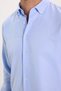 Men's Slim Fit Slim Cut Long Sleeve Cotton Easy-Iron Blue Button-Down Collar Shirt - 5