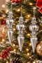 3-Piece 15 cm Pine Tree Ornament with Drop Figures - 2