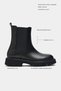Lennon Black Matte Genuine Leather Thick Sole Women's Chelsea Boots - 3