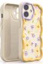 iPhone 16 Plus Case with Design Pattern, Camera Protection, Daisy Flower Colorful Silicone Cover