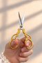 Gold Promise Engagement Scissors, Ribbon Opening Special Day Merasim Sewing Embroidery Scissors - 4