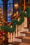 New Year's 200 cm Pine Garland 200 Branches
