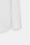 Men's White Slim Fit Slim Cut Oxford Button-Down Collar Patterned Cotton Shirt - 12