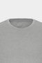 Men/Unisex Gray Melange Cotton Slim Fit Slim Fit Crew Neck Basic T-Shirt - 15