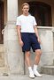 Men's White 100% Cotton Slim Fit Narrow Cut Crew Neck Basic T-Shirt - 8