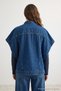 Blue Oversize Denim Vest Twoaw27Ye00036 - 2