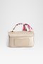 Women's Lavender Mink Suede Scarf Gift Covered 2-Compartment Mini Magnet Closure Hand and Shoulder Bag - 3