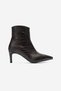 Noya Brown Print Pointed Toe Women's Thin Heeled Boots - 9