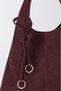 Shoulder Bags - Burgundy - Faux leather - 4