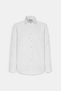 Men's White Slim Fit Slim Cut Oxford Button-Down Collar Patterned Cotton Shirt - 10
