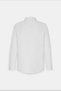 Men's White Slim Fit Slim Cut Oxford Button-Down Collar Patterned Cotton Shirt - 13